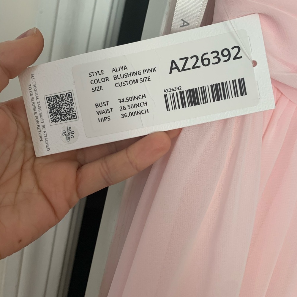 Azazie Aliyah blushing pink formal dress - Picture 6 of 6